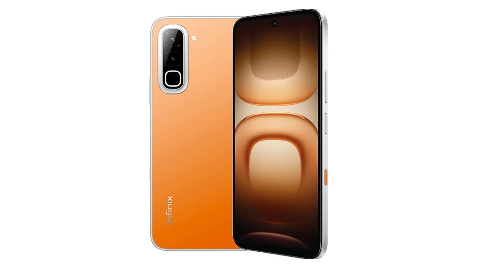 Infinix Hot 70 в оранжевом цвете