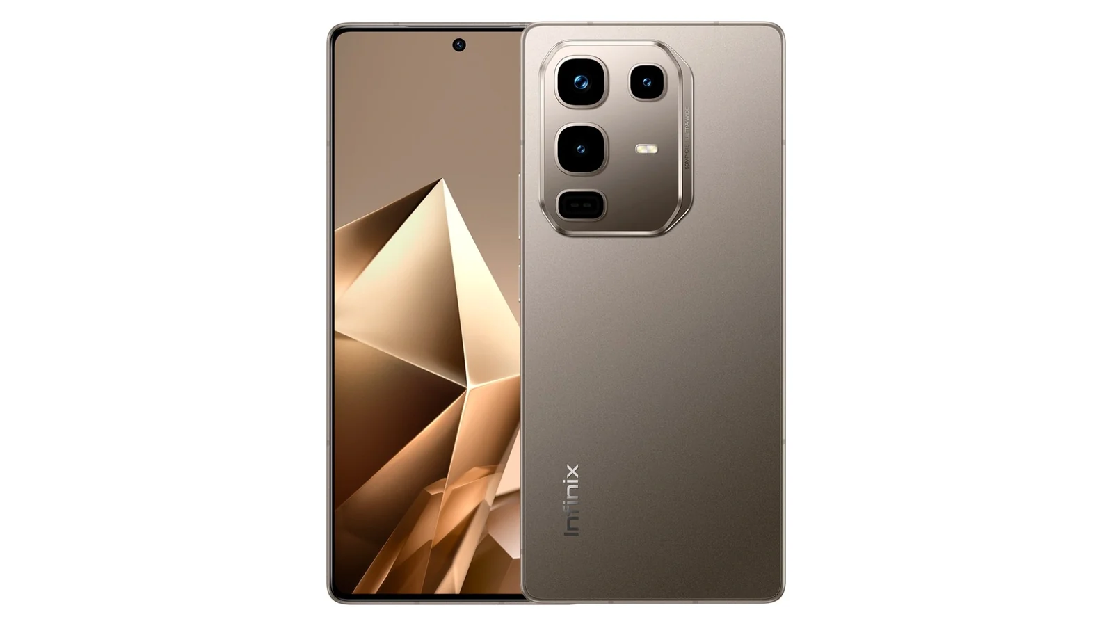 Infinix Note 50 Pro в золотистом цвете