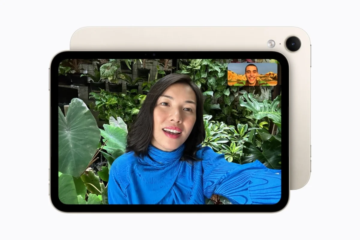 Горизонтальный видеозвонок на новом iPad mini с камерой Center Stage