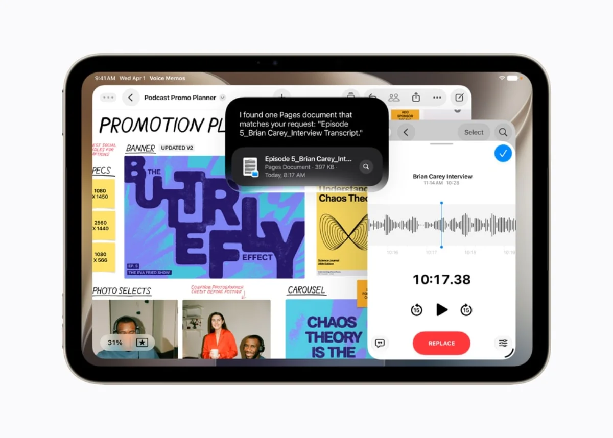 Многозадачность и несколько окон iPadOS 27 на iPad mini A20 Pro
