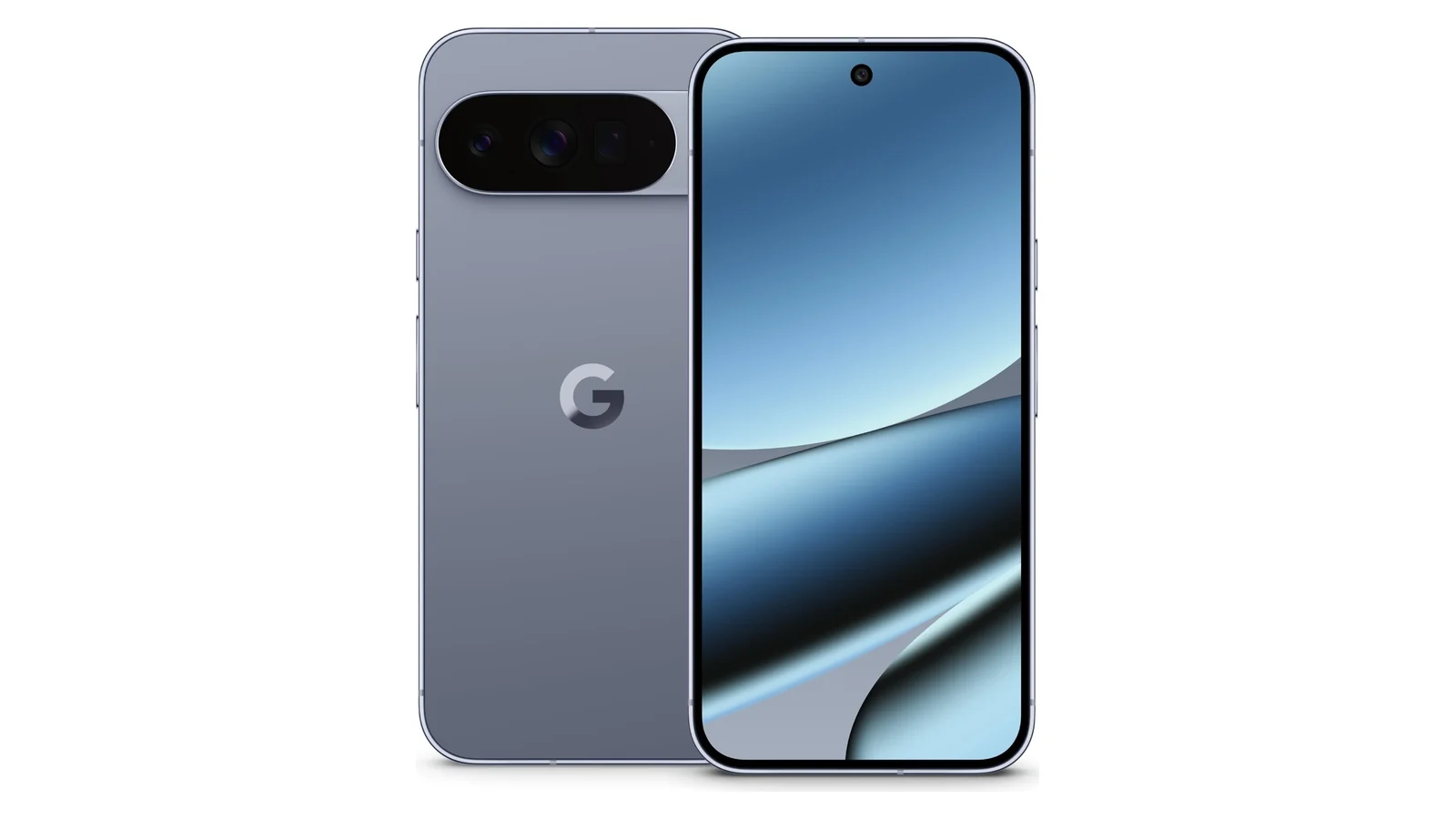 Google Pixel 10 Pro — смартфон Google, вид спереди и сзади