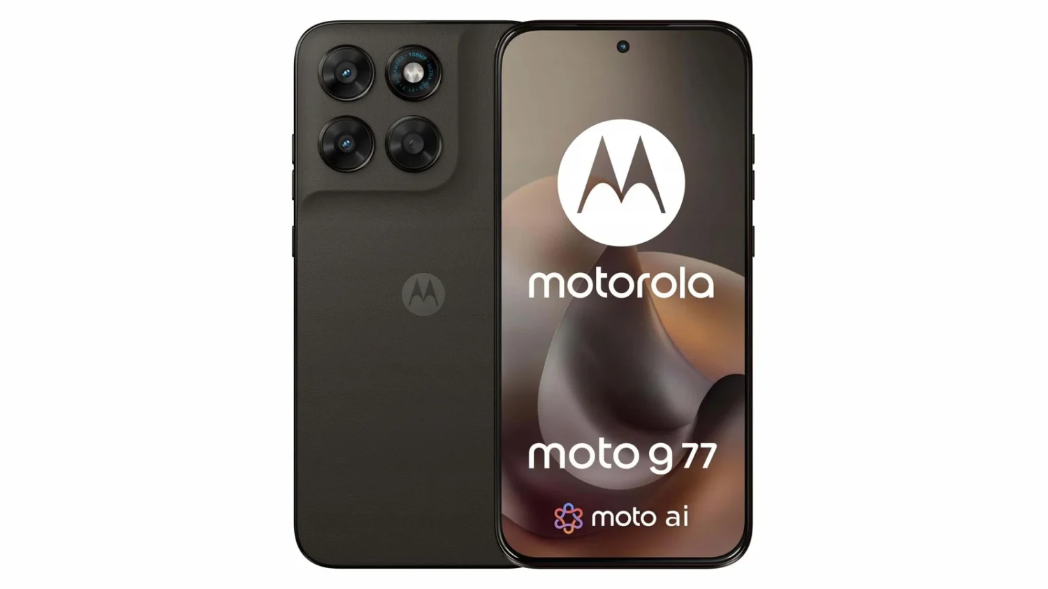 Motorola Moto G77, вид спереди и сзади