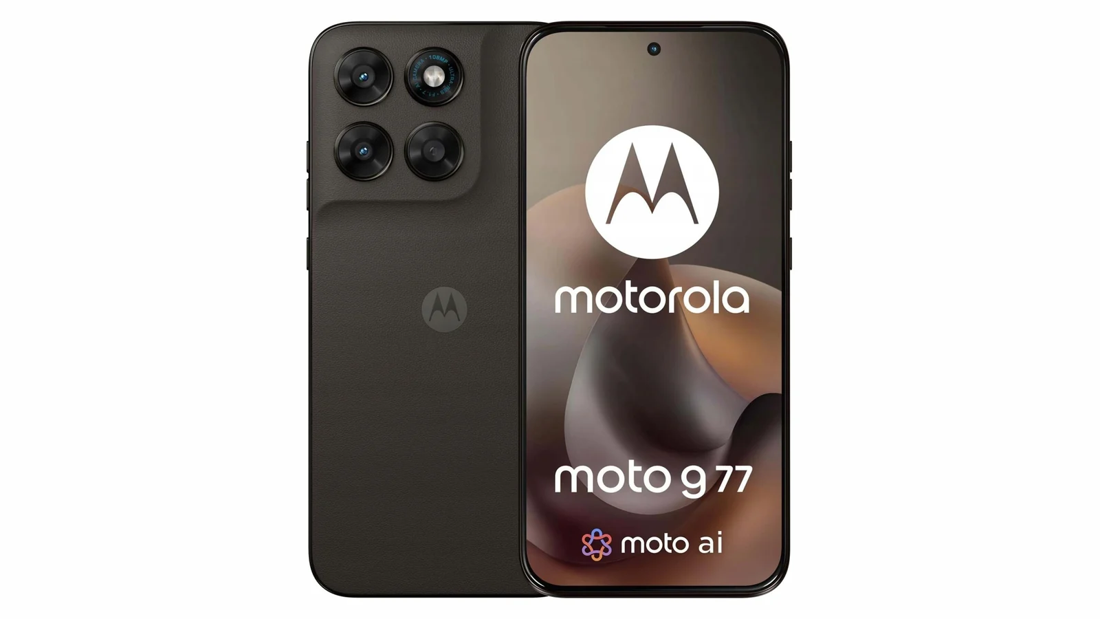 Motorola Moto G77, вид спереди и сзади