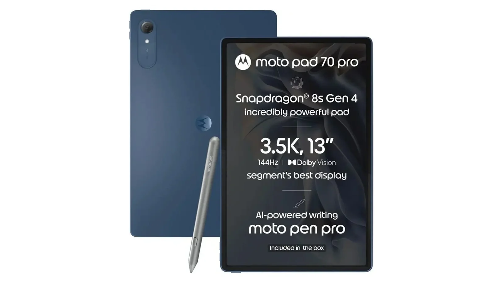 Motorola Moto Pad 70 Pro со стилусом