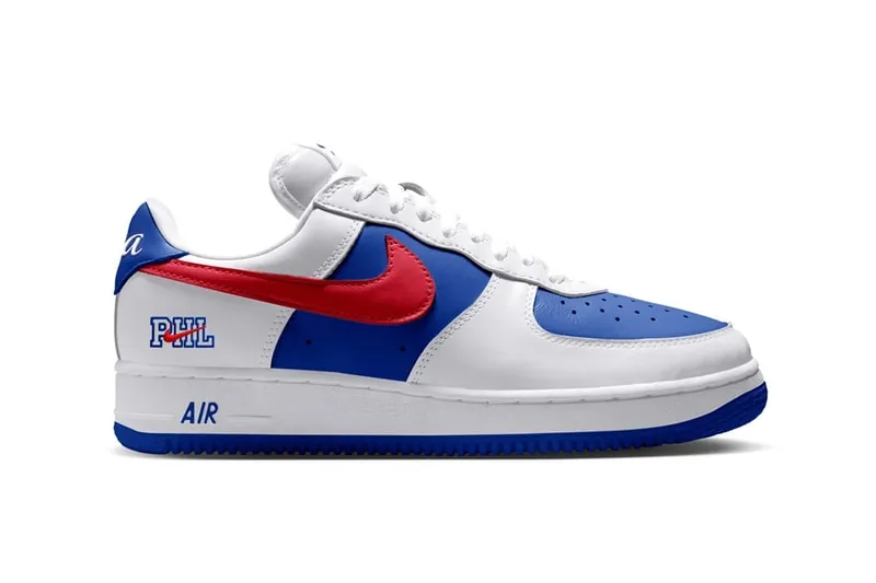Иллюстрация к материалу «Nike выпустила кроссовки Air Force 1 ’01 «Philly» в цветах команды Philadelphia 76ers». Фото: Hypebeast.