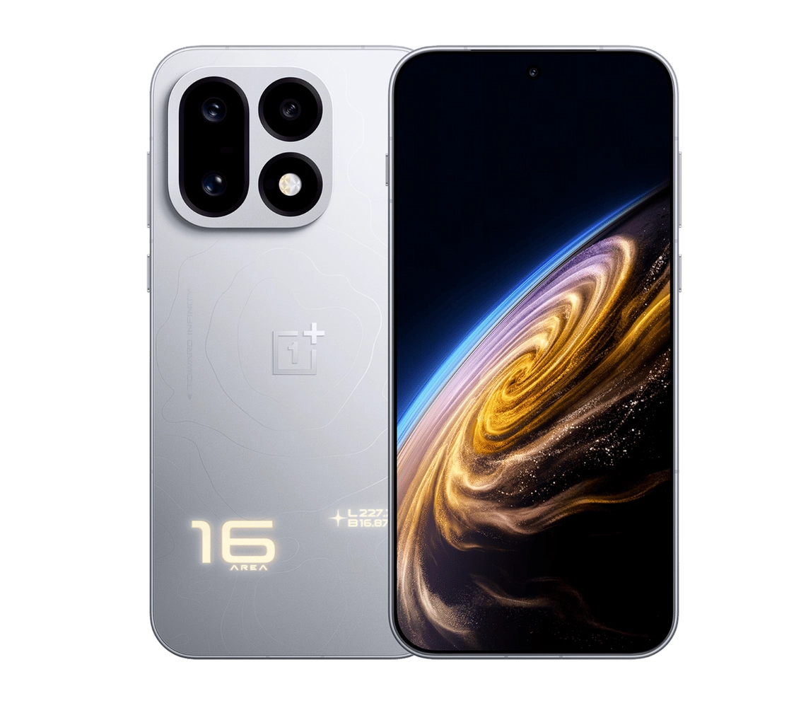OnePlus 16 в белом цвете