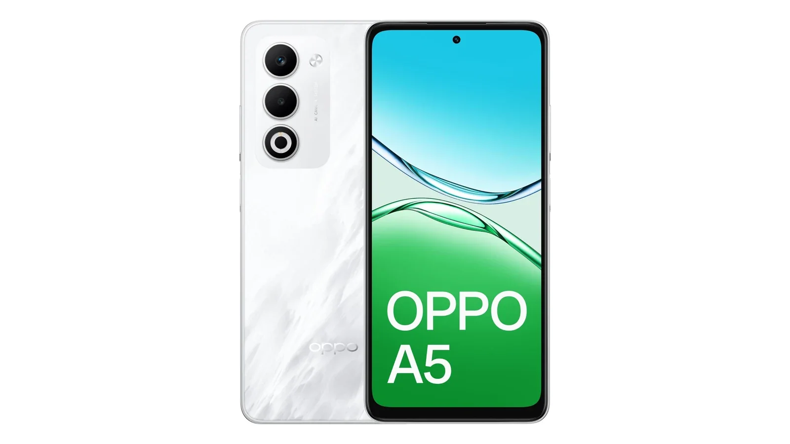 OPPO A5, вид спереди и сзади