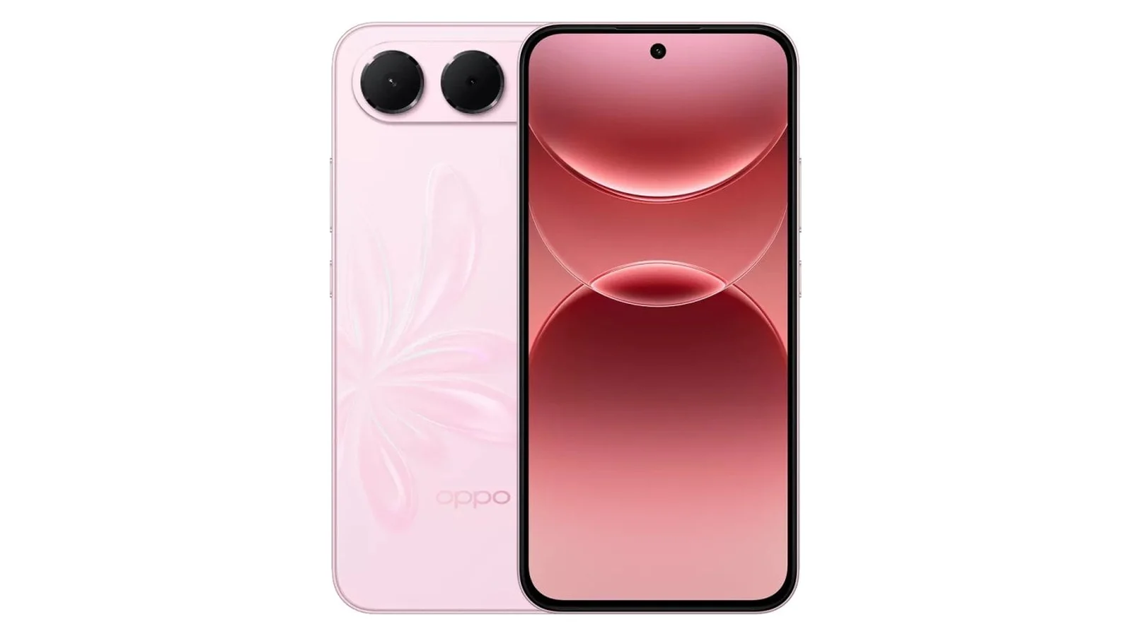 OPPO F35 в цвете Mist Pink