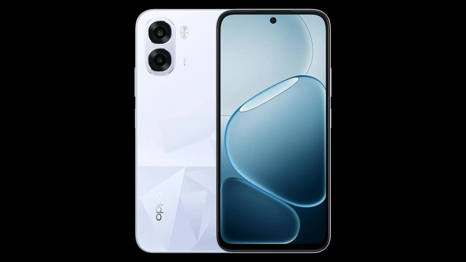 OPPO K14x в светлом цвете