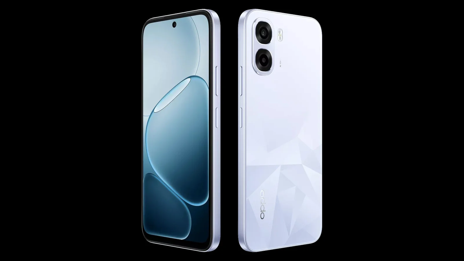 OPPO K14x, вид спереди и сзади