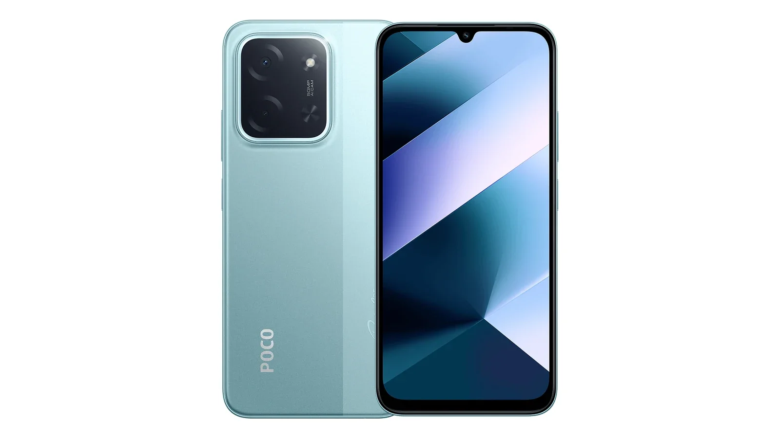 POCO C85 4G, вид спереди и сзади