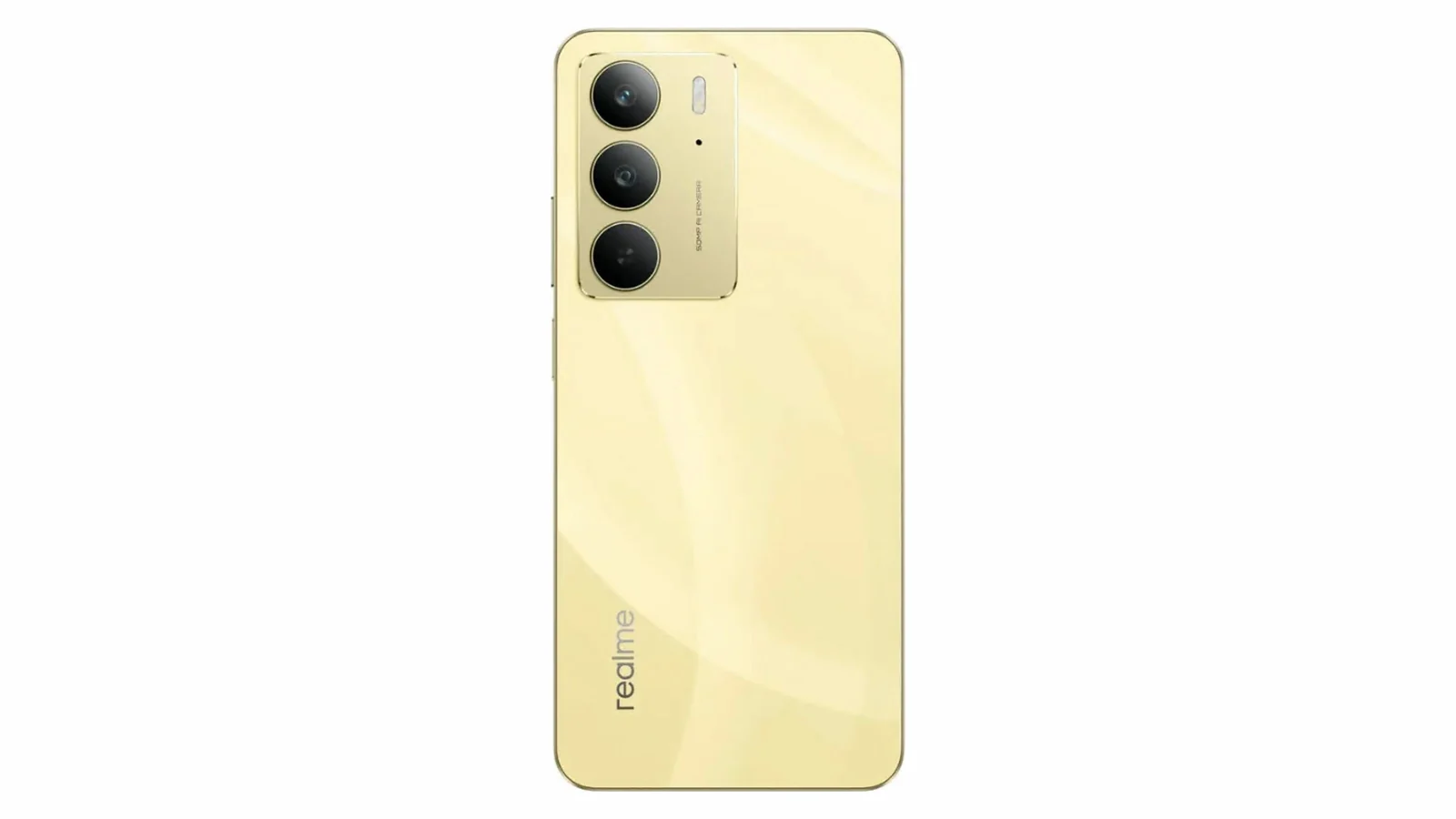 realme C75 в золотистом цвете