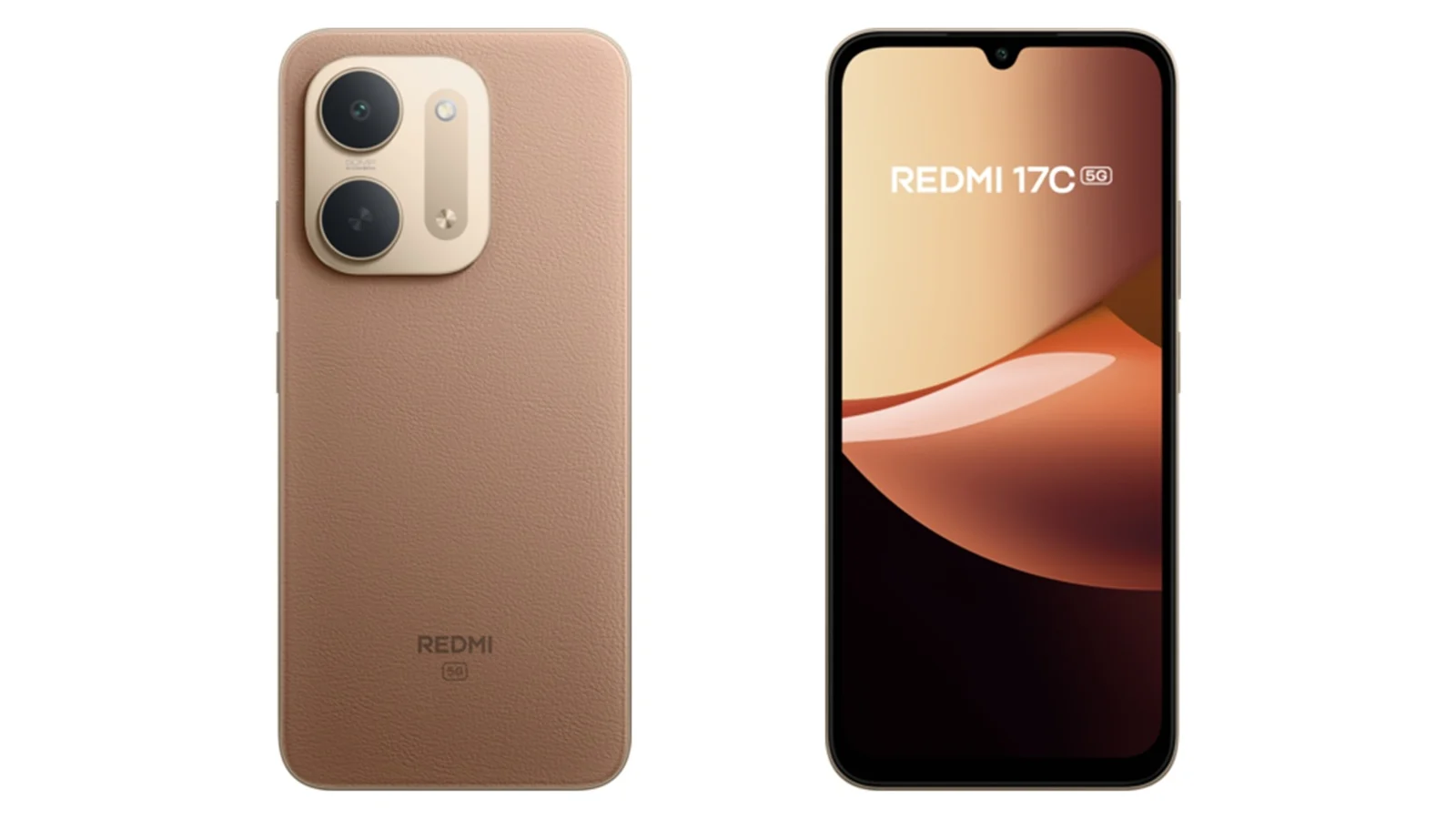 Redmi 17C 5G, вид спереди и сзади