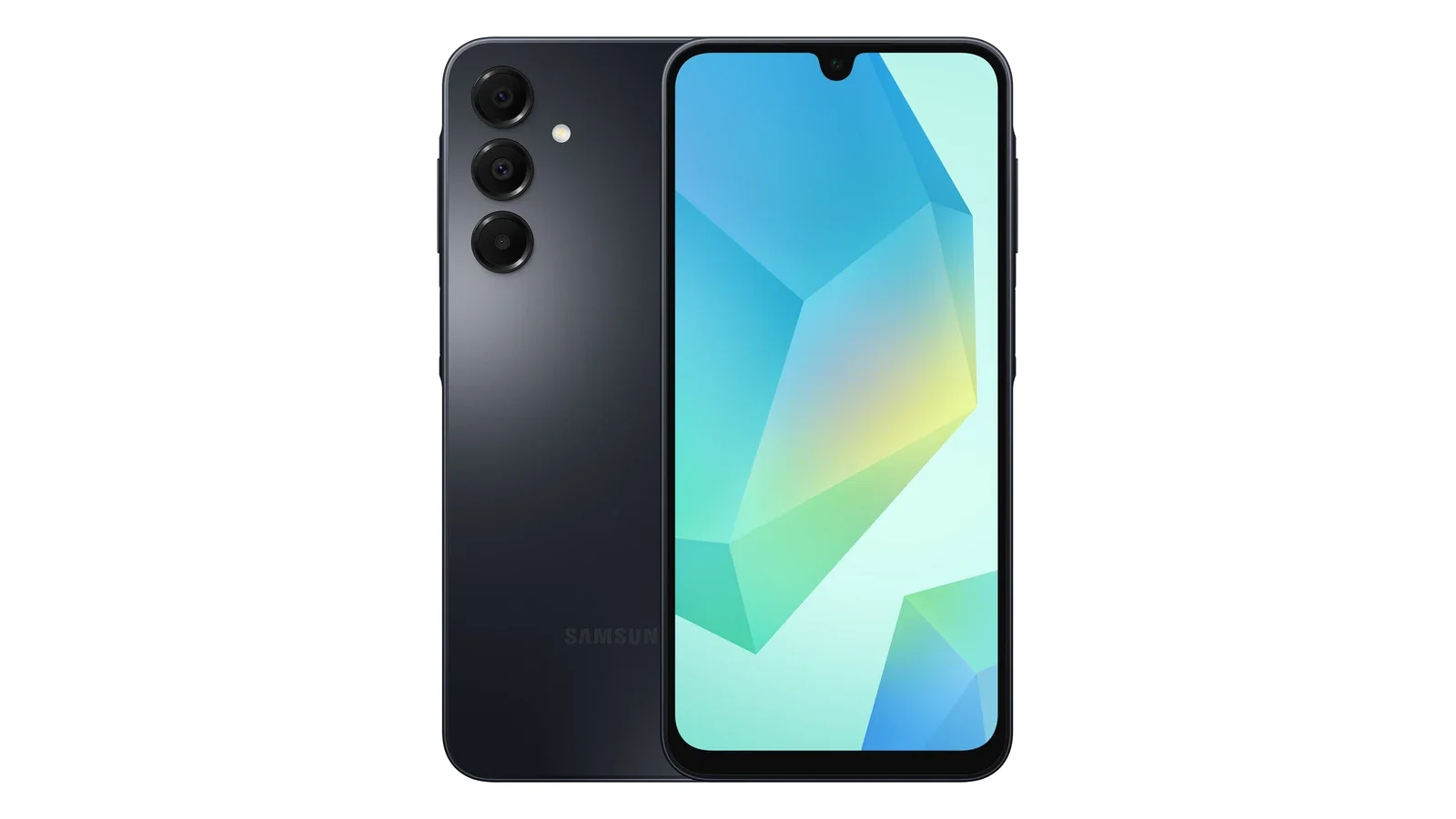 Samsung Galaxy A16, вид спереди и сзади