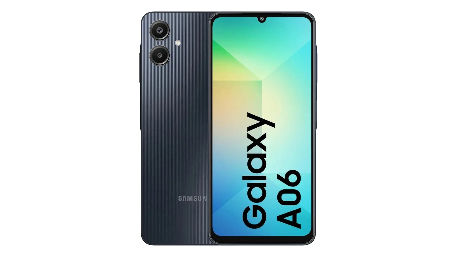 Samsung Galaxy A06, вид спереди и сзади