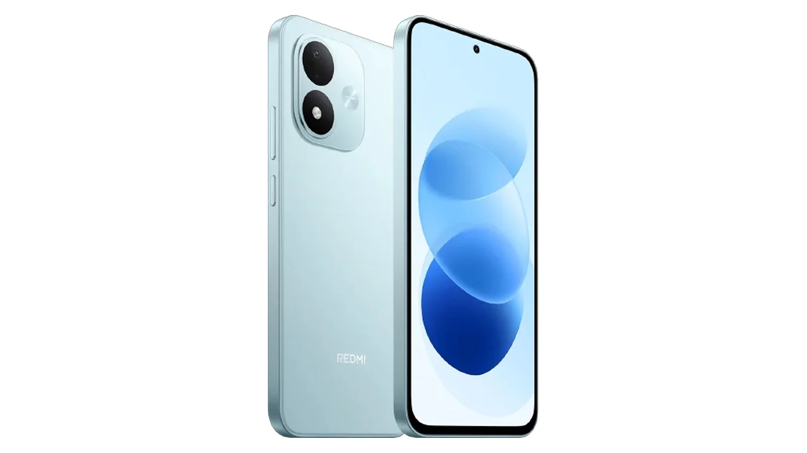 Redmi Note 17 в цвете Sky Teal, вид спереди и сзади