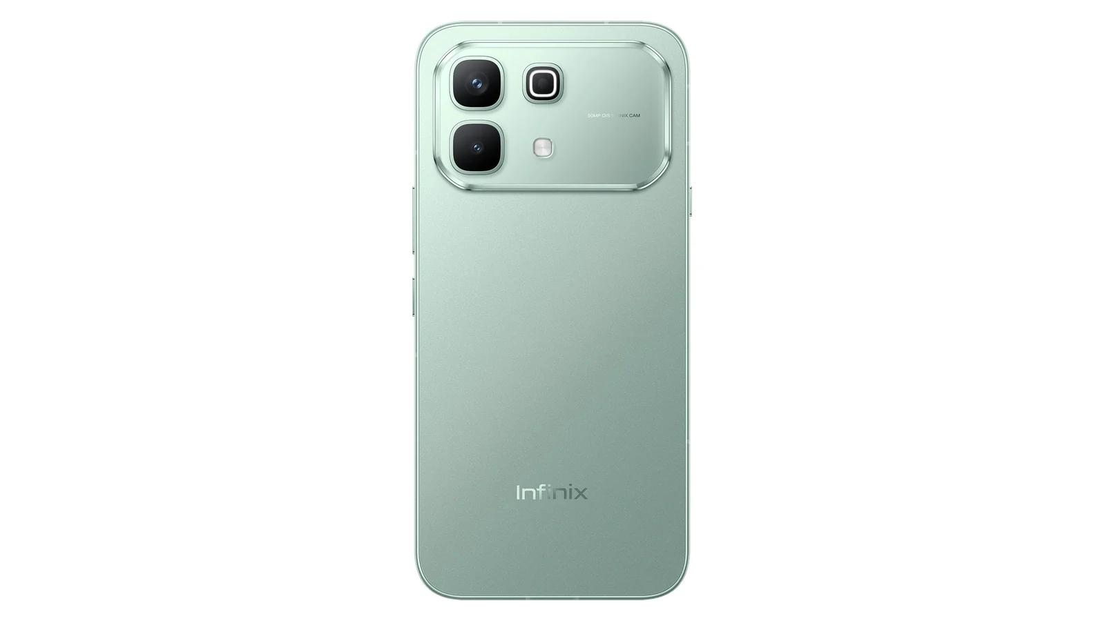 Infinix Note 60 в мятном цвете, вид сзади