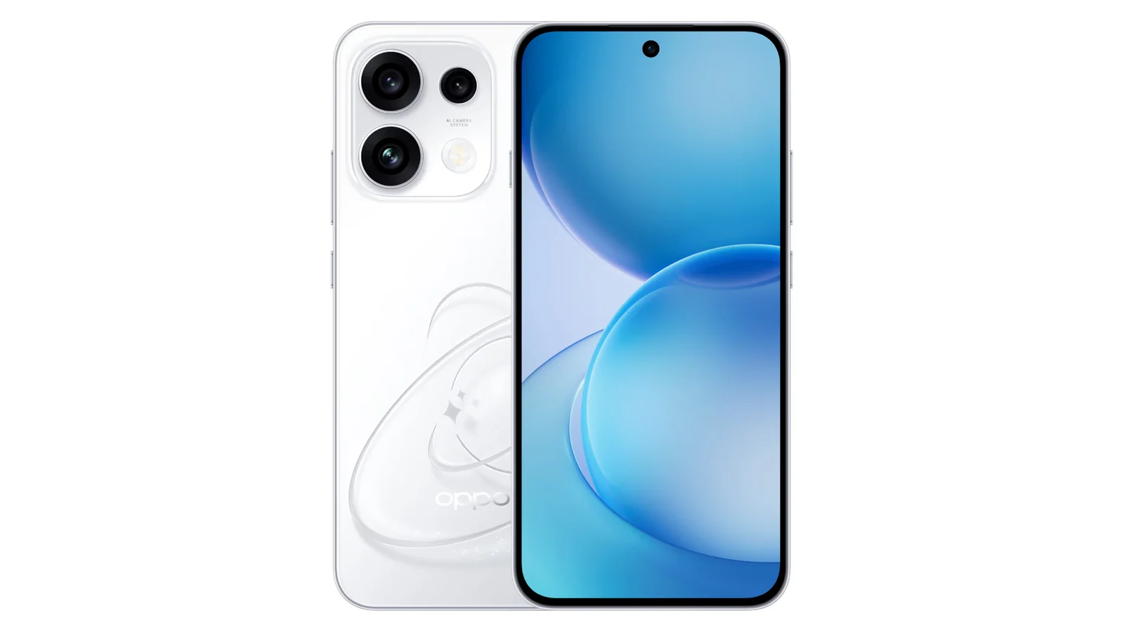 OPPO Reno16 F — смартфон OPPO, вид спереди и сзади