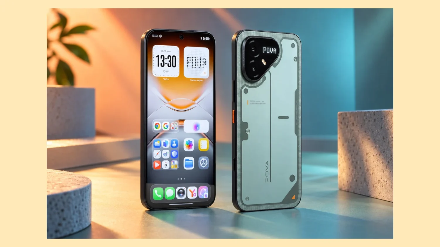 Tecno Pova 8 Pro в зелёном цвете