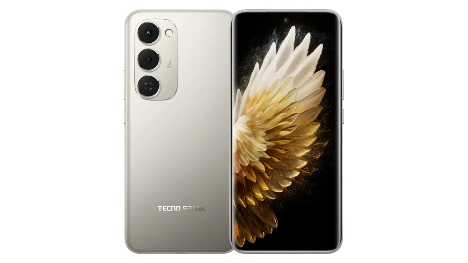 Tecno Spark 40 Pro+ в золотистом цвете