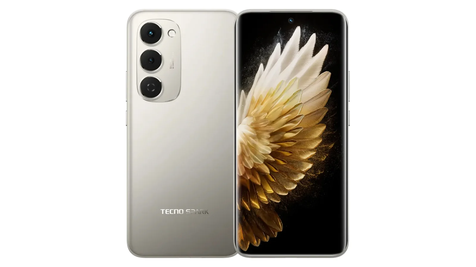 Tecno Spark 40 Pro+ в золотистом цвете