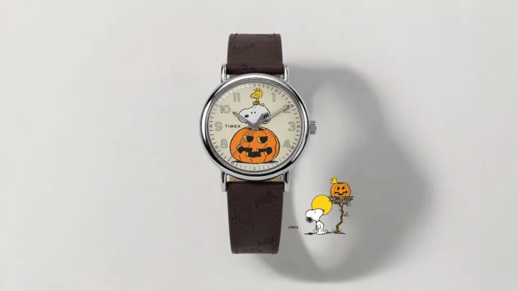 Timex выпустила часы Peanuts Weekender Pumpkin с подсветкой Indiglo