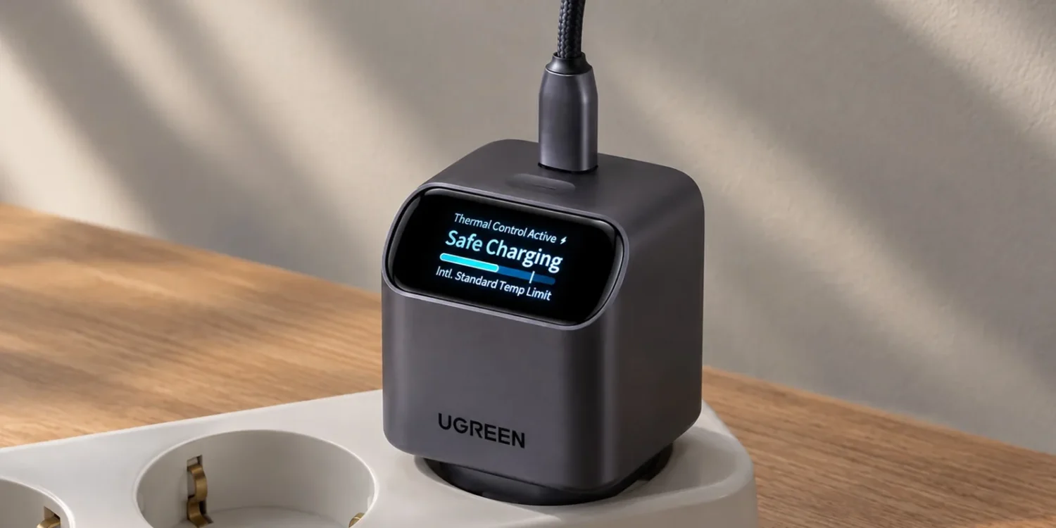 Ugreen Nexode Pro: компактная 45-ваттная зарядка с дисплеем и умным режимом