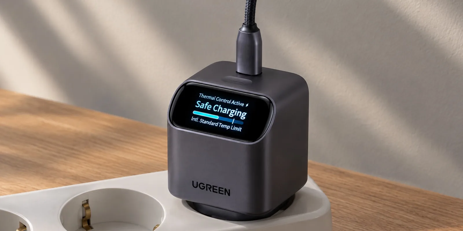 Ugreen Nexode Pro: компактная 45-ваттная зарядка с дисплеем и умным режимом