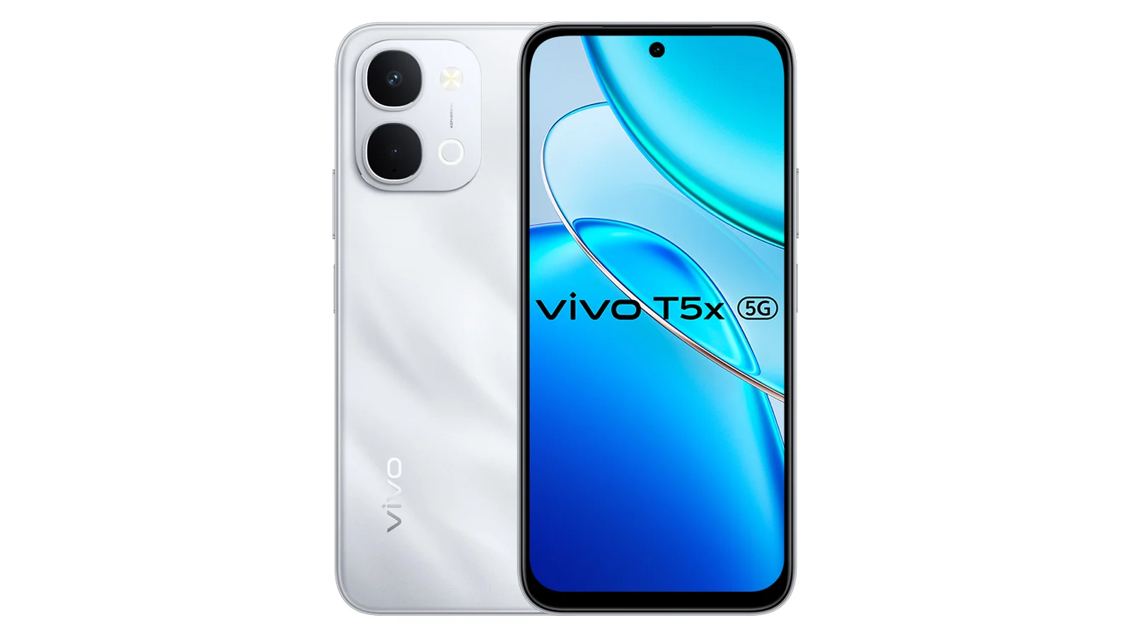 vivo T5x в серебристом цвете
