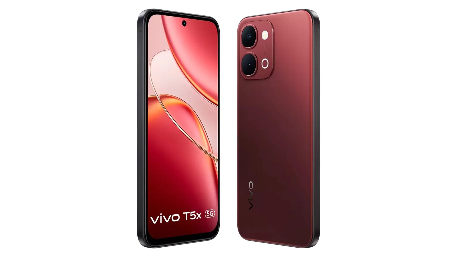 vivo T5x в красном цвете
