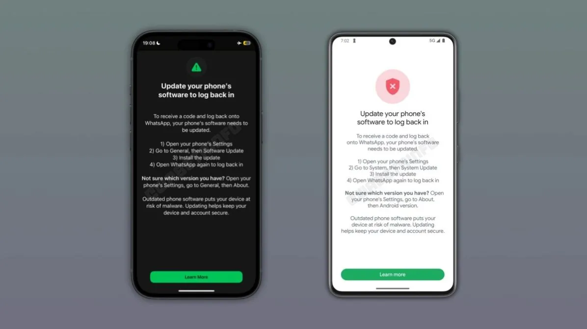 WhatsApp блокирует вход на смартфонах со старой ОС