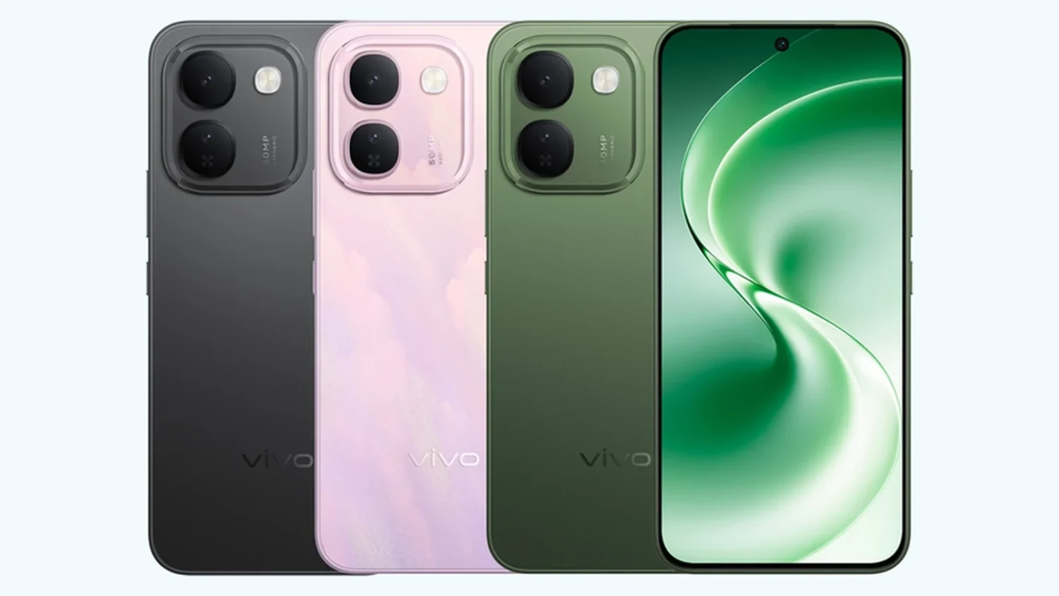 vivo V80 Lite в трёх цветах корпуса